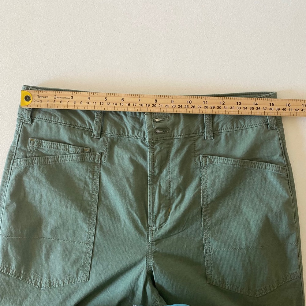 Pilcro Anthropologie Women's Green Utility Cargo Pants High Rise Tapered Size 29 - Picture 6 of 8